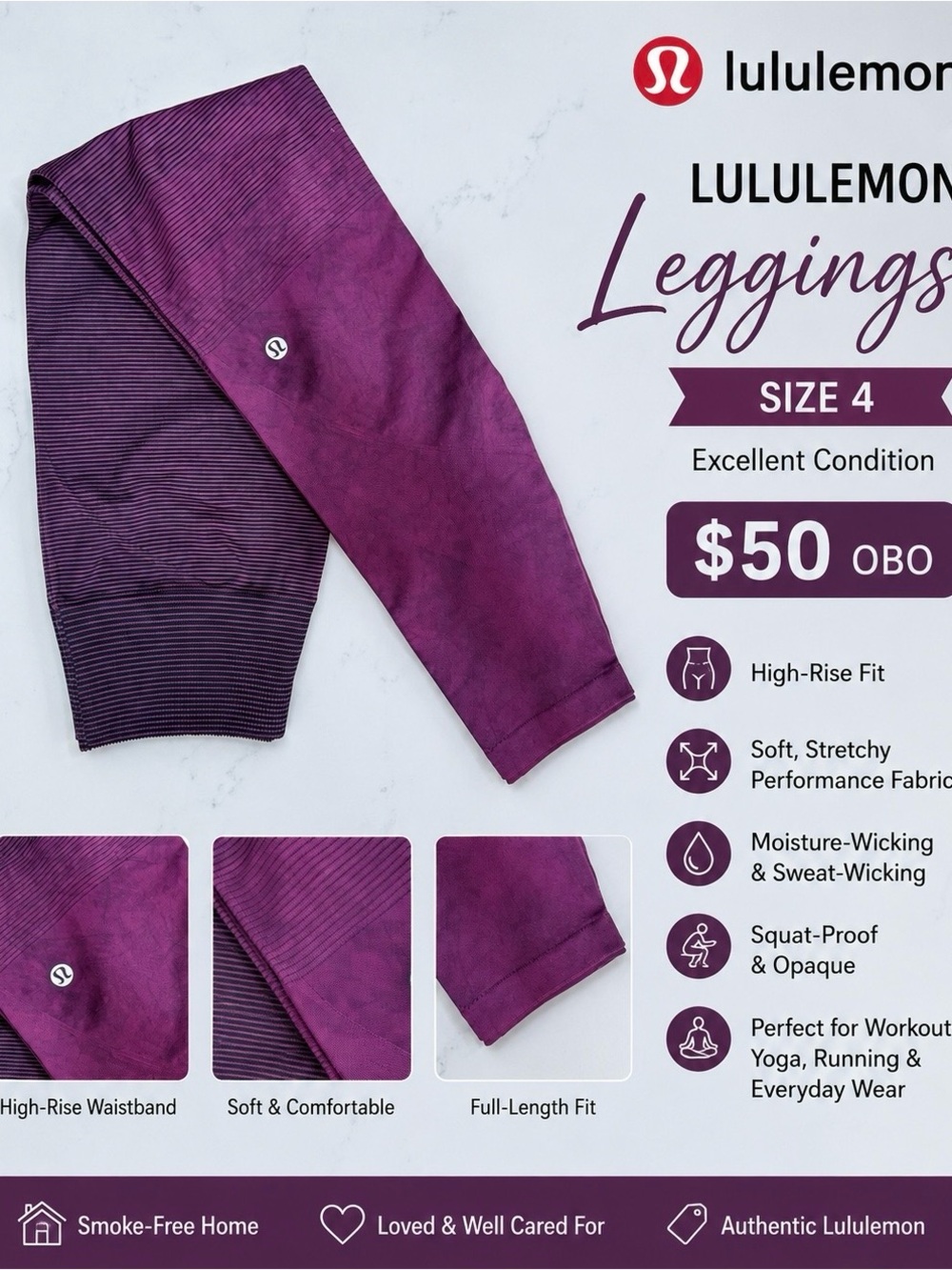 LULULEMON Ebb to Train Tight Leggings